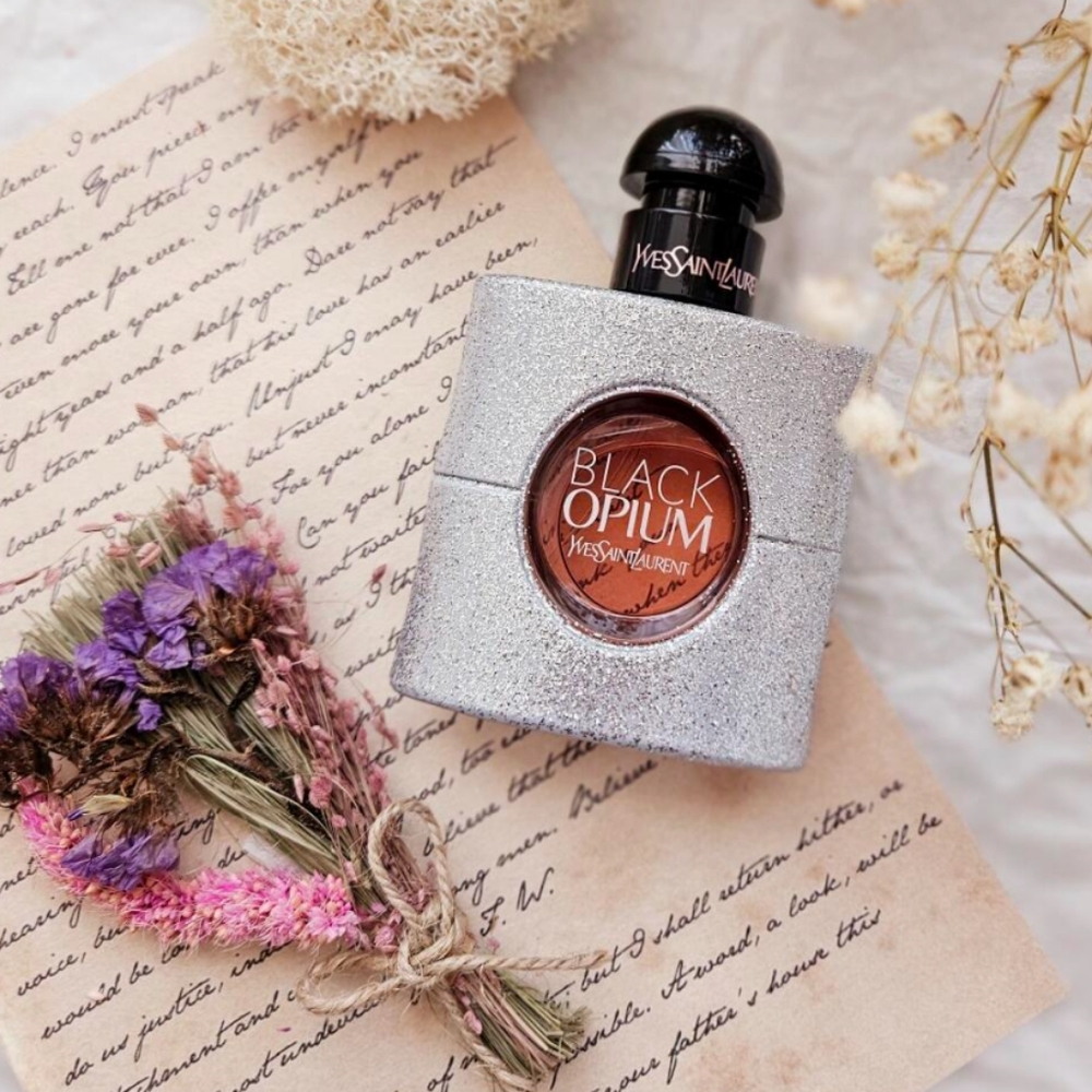 🧁Scent Need🧁BNIB SEALED YSL Black Opium GLITTER 1.0 OZ EDP Spray!$100Retail!